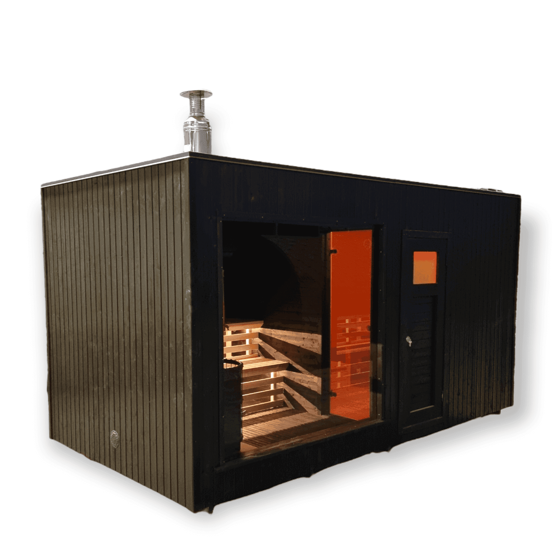 Black Square Modern Sauna 1 of 1